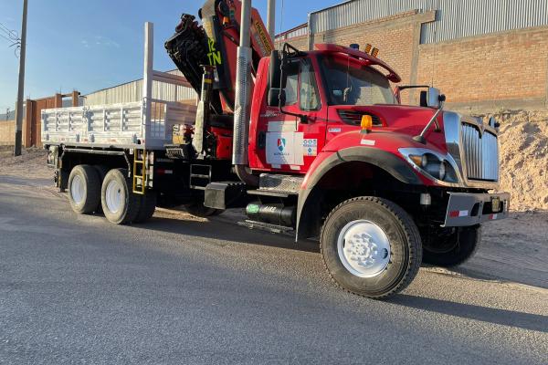 Camión Internacional con Grúa Palfinger